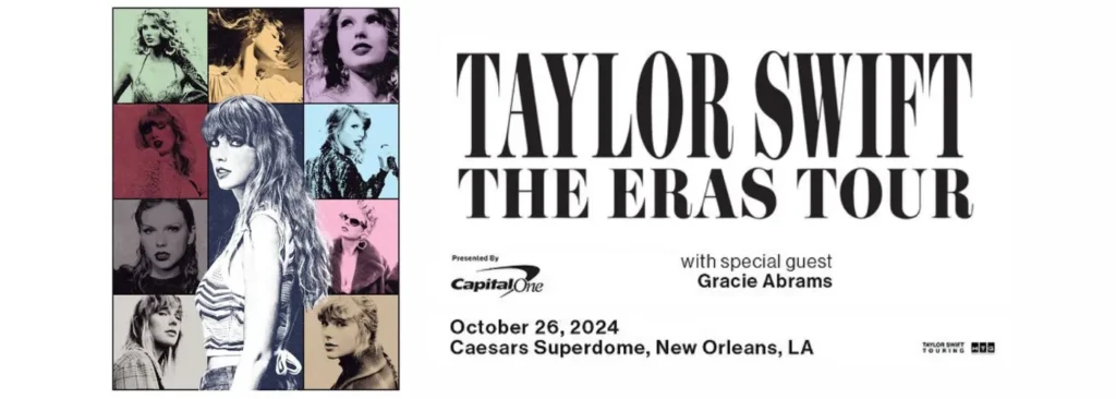 Taylor Swift & Gracie Abrams at Caesars Superdome